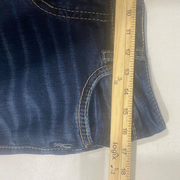 Silver Jeans Co. Elyse Bootcut Jeans Womens W28 L33 Dark Wash Fluid Denim Stretc - Picture 9 of 14